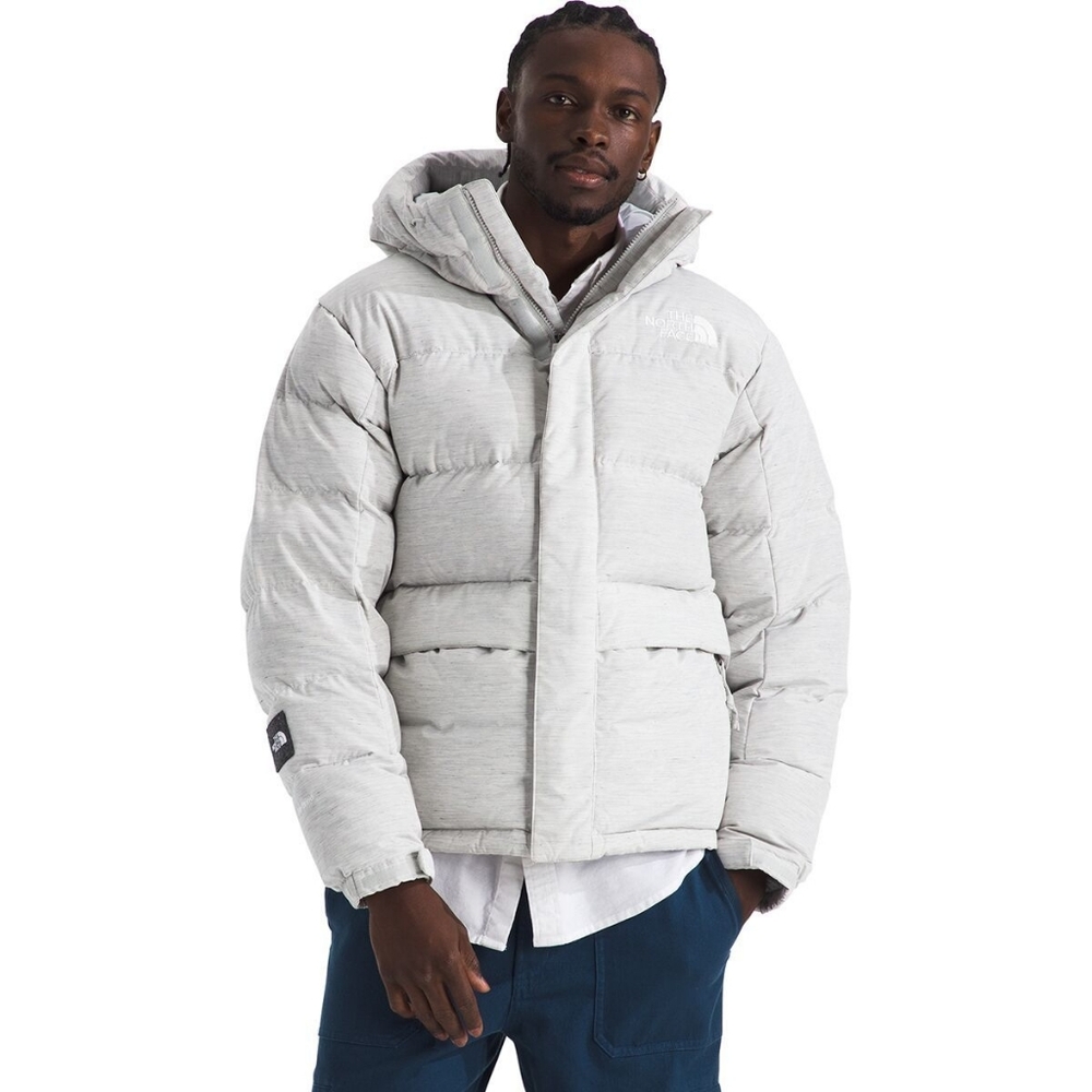 The North Face Re-Grind HMLYN Parka - 600 Down - Mens Medium - Gray/Grey